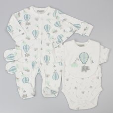 D12958: Baby High In the Sky 5 Piece Net Bag Gift Set (0-9 Months)